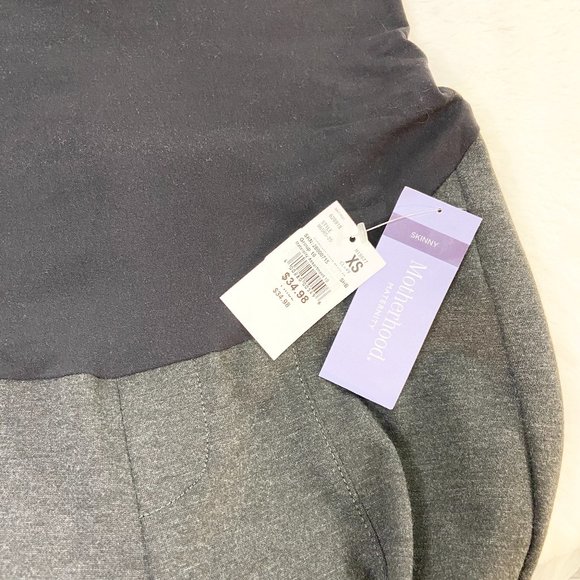 Motherhood Maternity Skinny Legging Pant Grey Extra Small - Picture 10 of 14